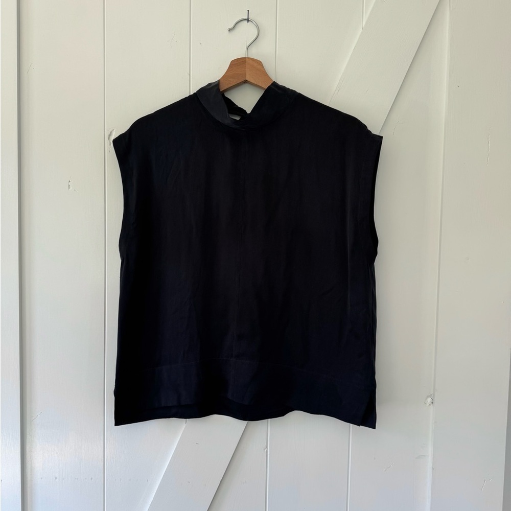 Everlane Clean Silk Charmeuse Tie Blouse